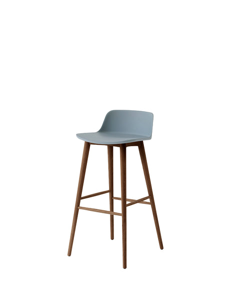 Rely HW123 barstol, valnöt från &Tradition - Stone Grey - Jacobsen Plus
