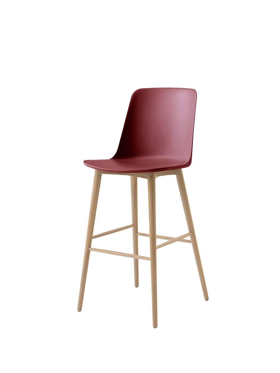Rely HW133 barstol, ek från &Tradition - Red Brown - Jacobsen Plus