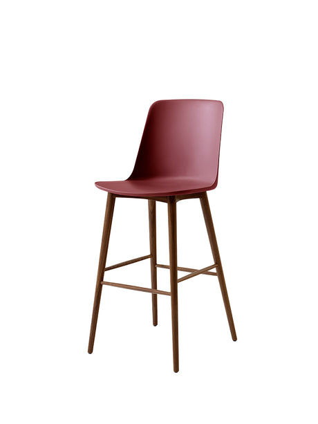Rely HW133 Barstol, valnöt från &Tradition - Black - Jacobsen Plus