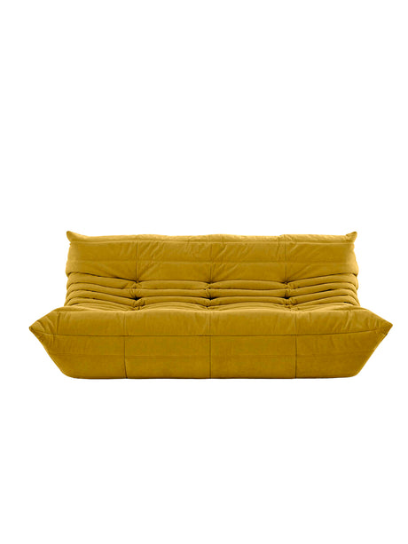 Togo Stor Soffa från Ligne Roset - Alcantara Curry Y116 - Jacobsen Plus