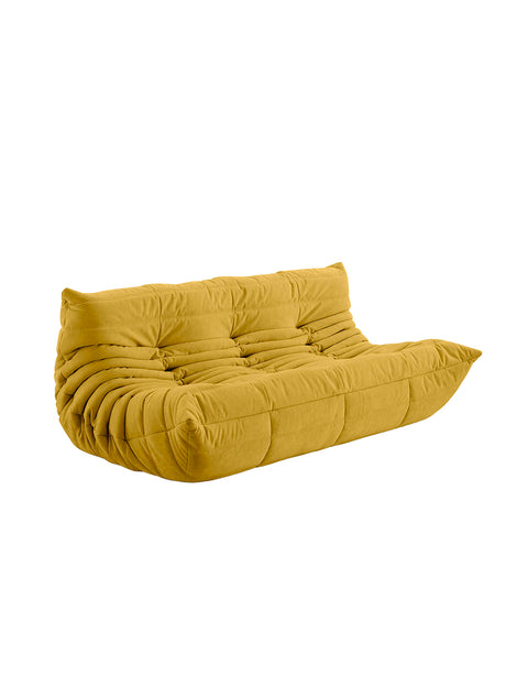 Togo Stor Soffa från Ligne Roset - Alcantara Curry Y116 - Jacobsen Plus