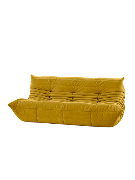 Togo Stor Soffa från Ligne Roset - Alcantara Curry Y116 - Jacobsen Plus