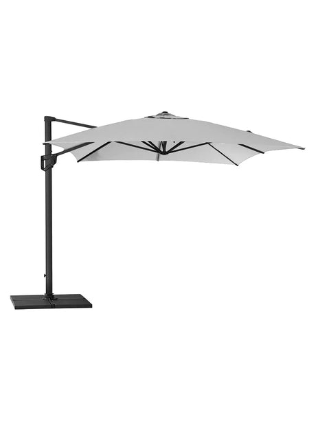 Hyde Luxe Parasoll, 3x4 m inkl. fot från Cane-line - Anthracite - Jacobsen Plus