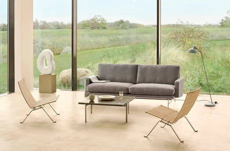 Lissoni Soffa, 2-sits 168 cm från Fritz Hansen - Christianshavn / Brown bronze - Jacobsen Plus