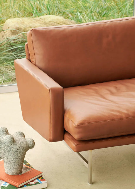 Lissoni Soffa, 3 pers. 243 cm från Fritz Hansen - Christianshavn / Brown bronze - Jacobsen Plus