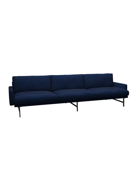 Lissoni Soffa, 3 pers. 243 cm från Fritz Hansen - Christianshavn / Brown bronze - Jacobsen Plus