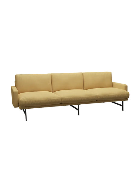 Lissoni Soffa, 3 pers. 243 cm från Fritz Hansen - Christianshavn / Brown bronze - Jacobsen Plus