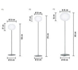 Glo-Ball F, Silver golvlampa från Flos - 4 - Jacobsen Plus
