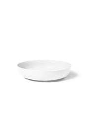 Rhombe serveringsskål, vit från Lyngby Porcelæn