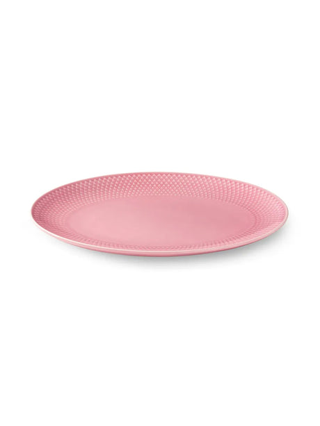 Rhombe ovalt fat, rosa från Lyngby Porcelæn - 3 - Jacobsen Plus