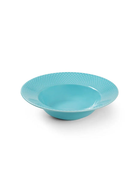 Rhombe djup tallrik, turkos Ø24,5 cm från Lyngby Porcelæn - 4 - Jacobsen Plus
