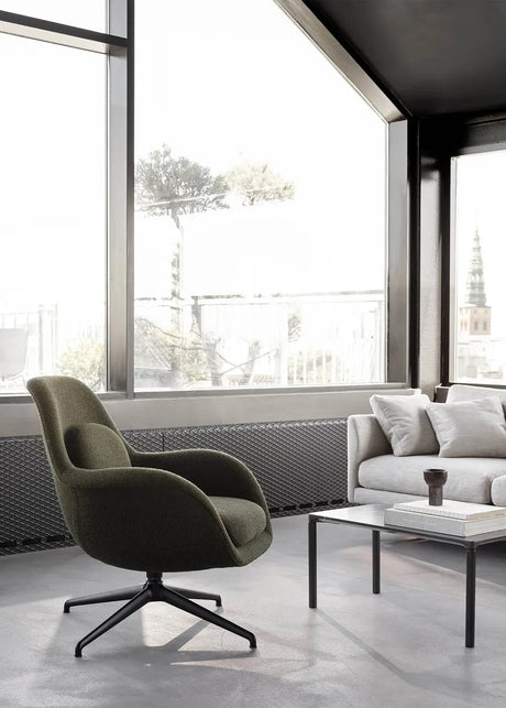 Swoon Lounge Petit från Fredericia Furniture - Hallingdal 130 / Ek olie (Wood base) - Jacobsen Plus