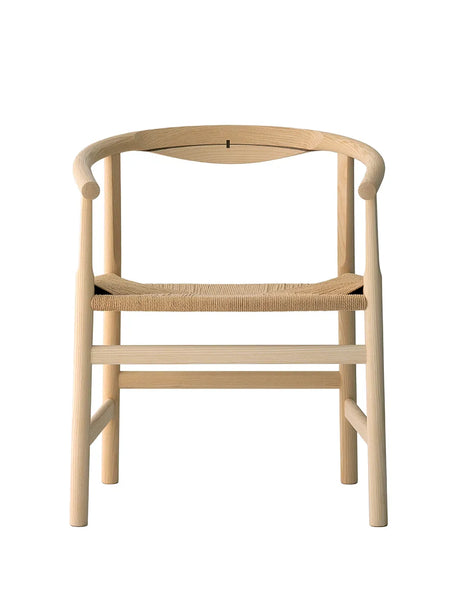 PP201 Första stol av Hans J. Wegner - Natur papirgarn / Ek / Såpbehandlad - Jacobsen Plus