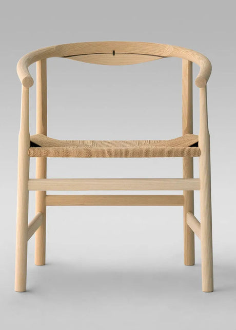 PP201 Första stol av Hans J. Wegner - Natur papirgarn / Ek / Såpbehandlad - Jacobsen Plus