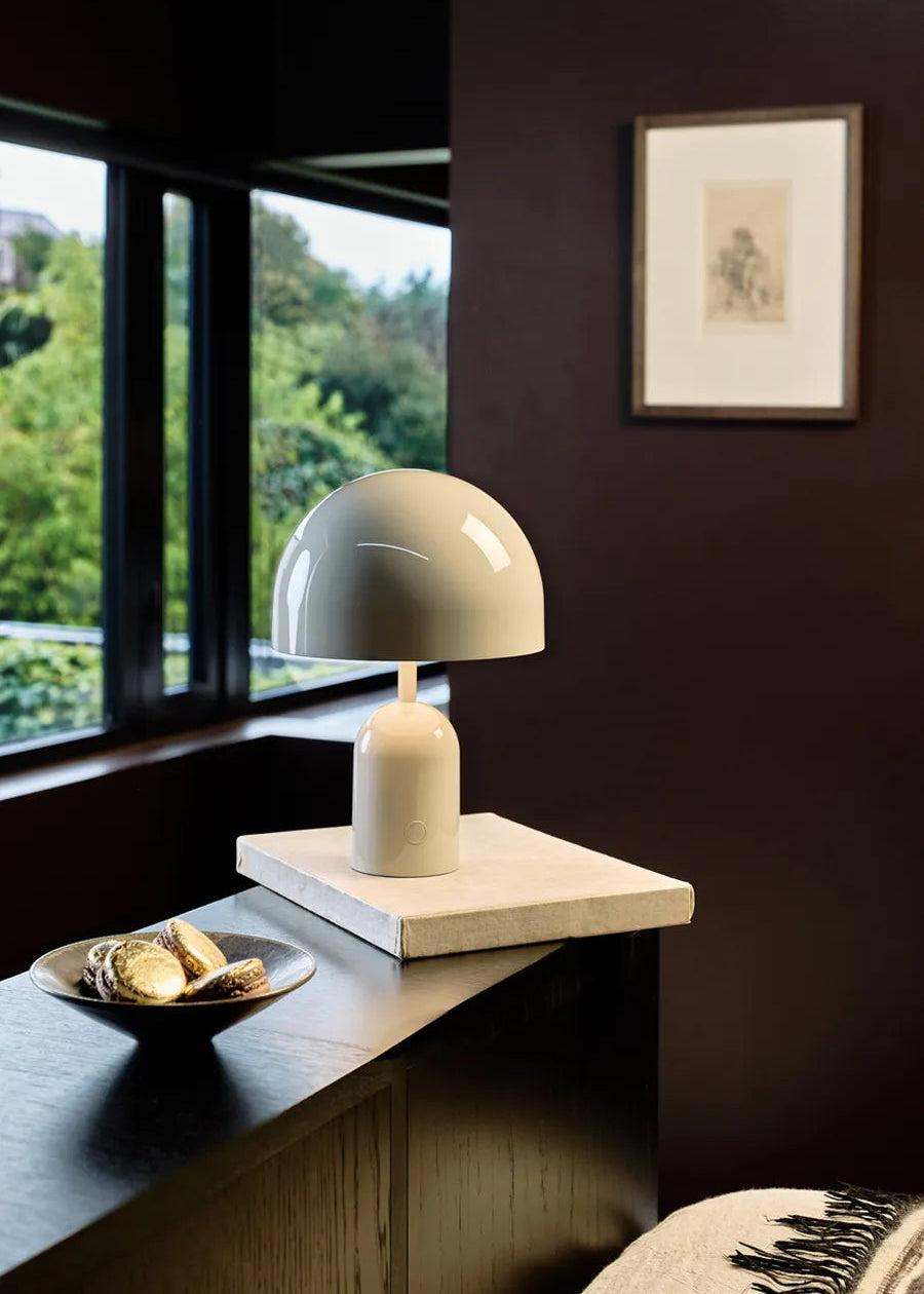 Bell Portabel bordslampa, grå från Tom Dixon