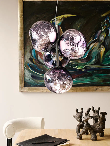 Melt Chandelier Mini från Tom Dixon - Gold - Jacobsen Plus