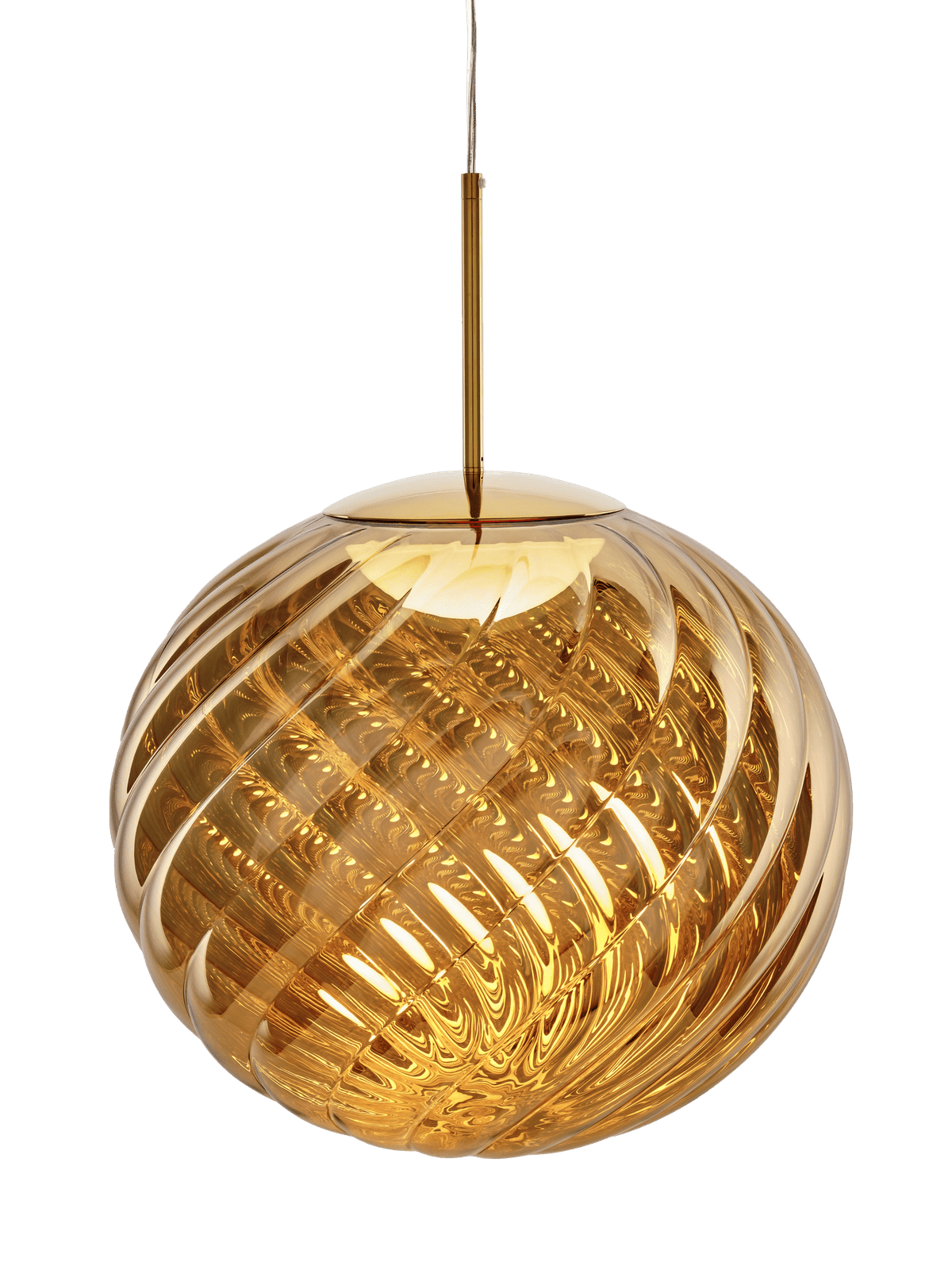 Whirl pendellampa, LED från Tom Dixon - 45cm Gold Shade - Jacobsen Plus