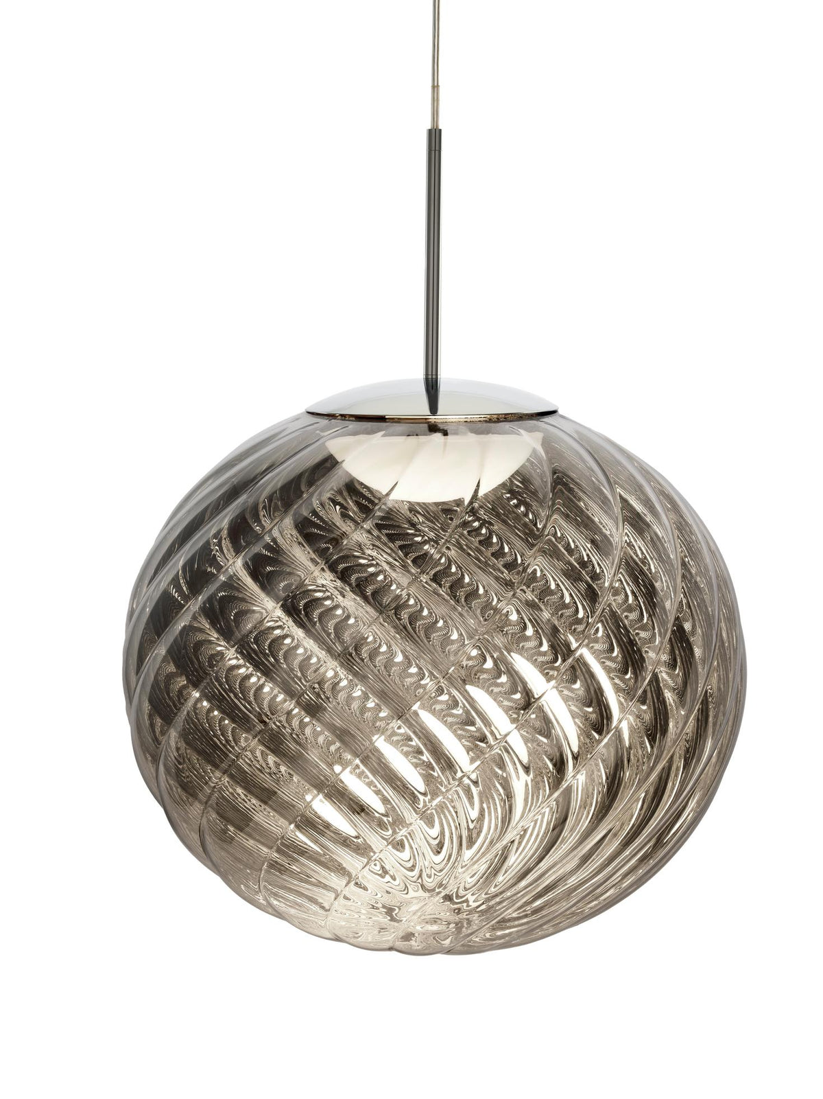 Whirl pendellampa, LED från Tom Dixon - 45cm Silver Shade - Jacobsen Plus