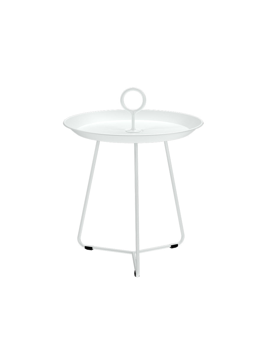 Eyelet Tray Table, Ø45 cm från Houe - Muted White - Jacobsen Plus