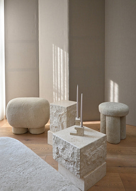 Temple Coffee Table Low, kalksten från 101 Copenhagen - Limestone - Jacobsen Plus