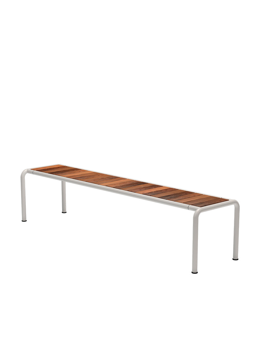 Avanti Bänk, Lång från Houe - Muted White stel - Thermo ask sits - Jacobsen Plus