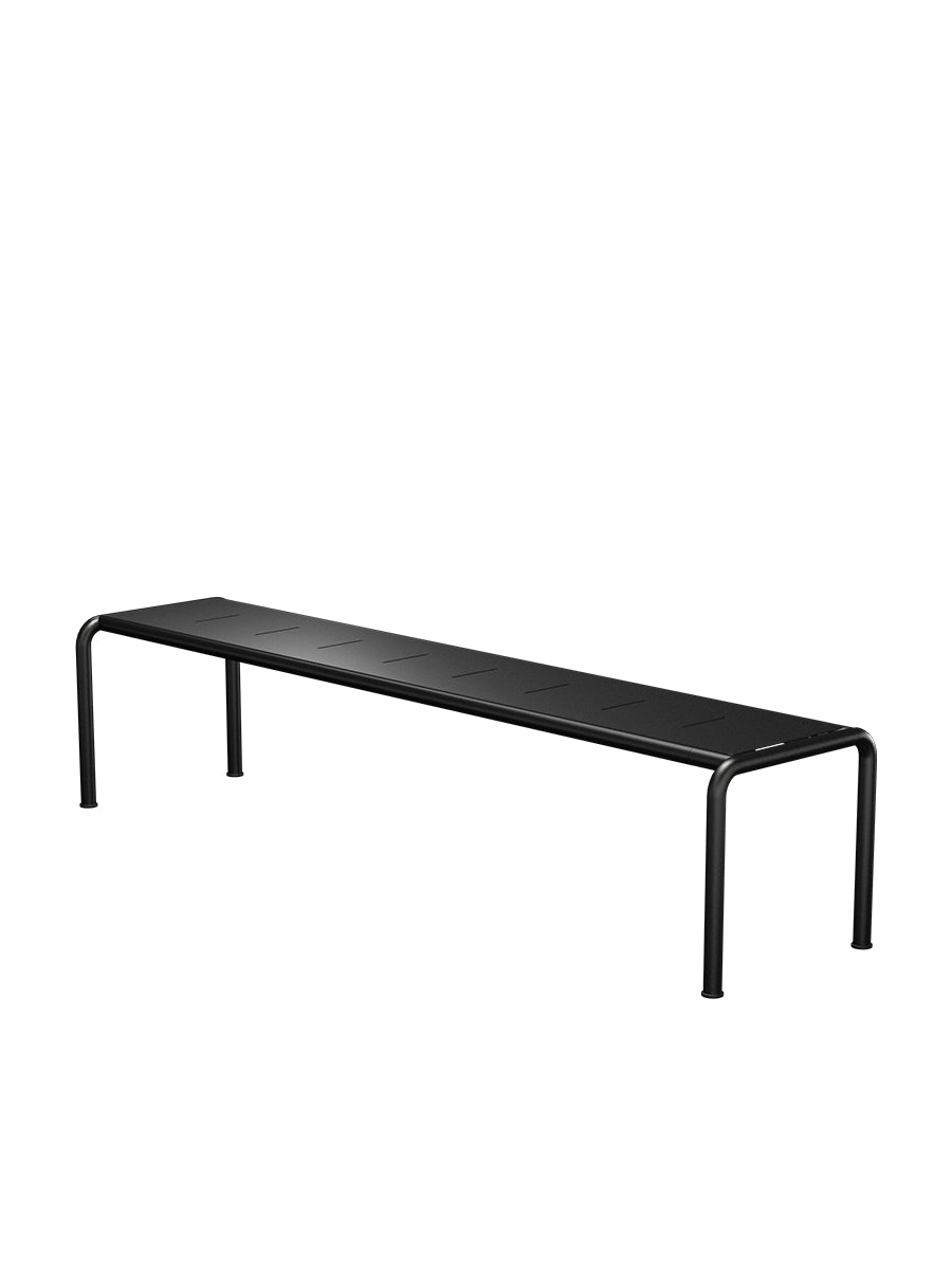 Avanti Bänk, Lång från Houe - Black stel - Black aluminium sits - Jacobsen Plus