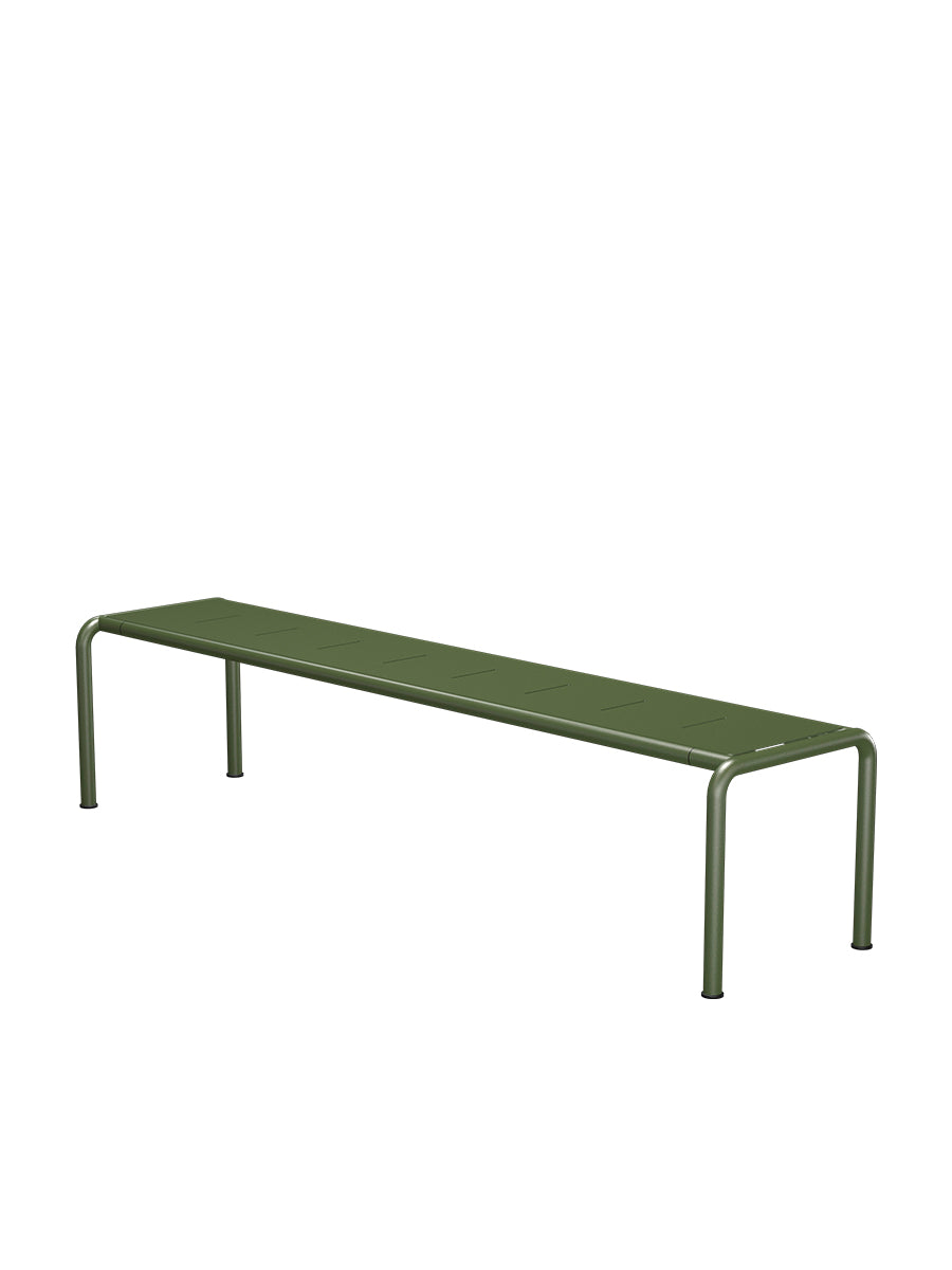 Avanti Bänk, Lång från Houe - Olive Green stel - Olive Green aluminium sits - Jacobsen Plus