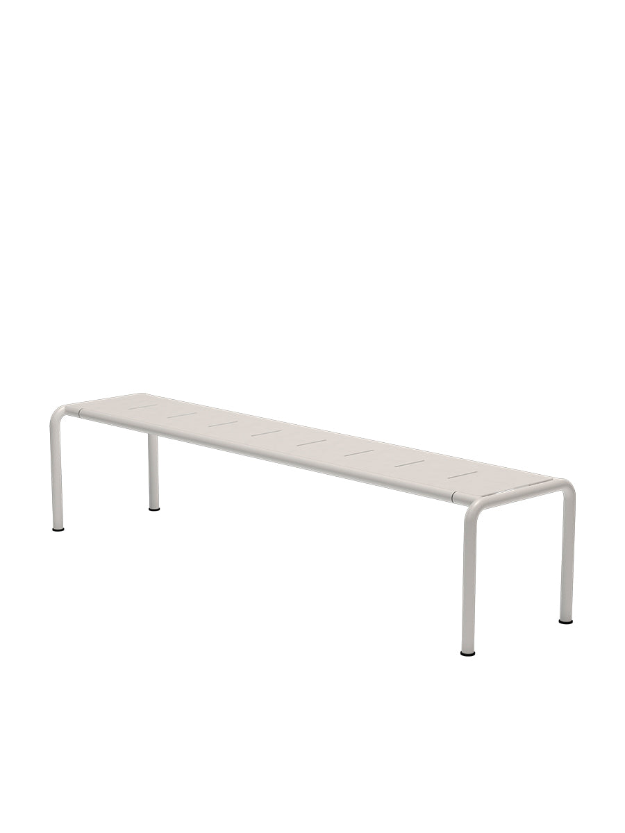 Avanti Bänk, Lång från Houe - Muted White stel - Muted White aluminium sits - Jacobsen Plus