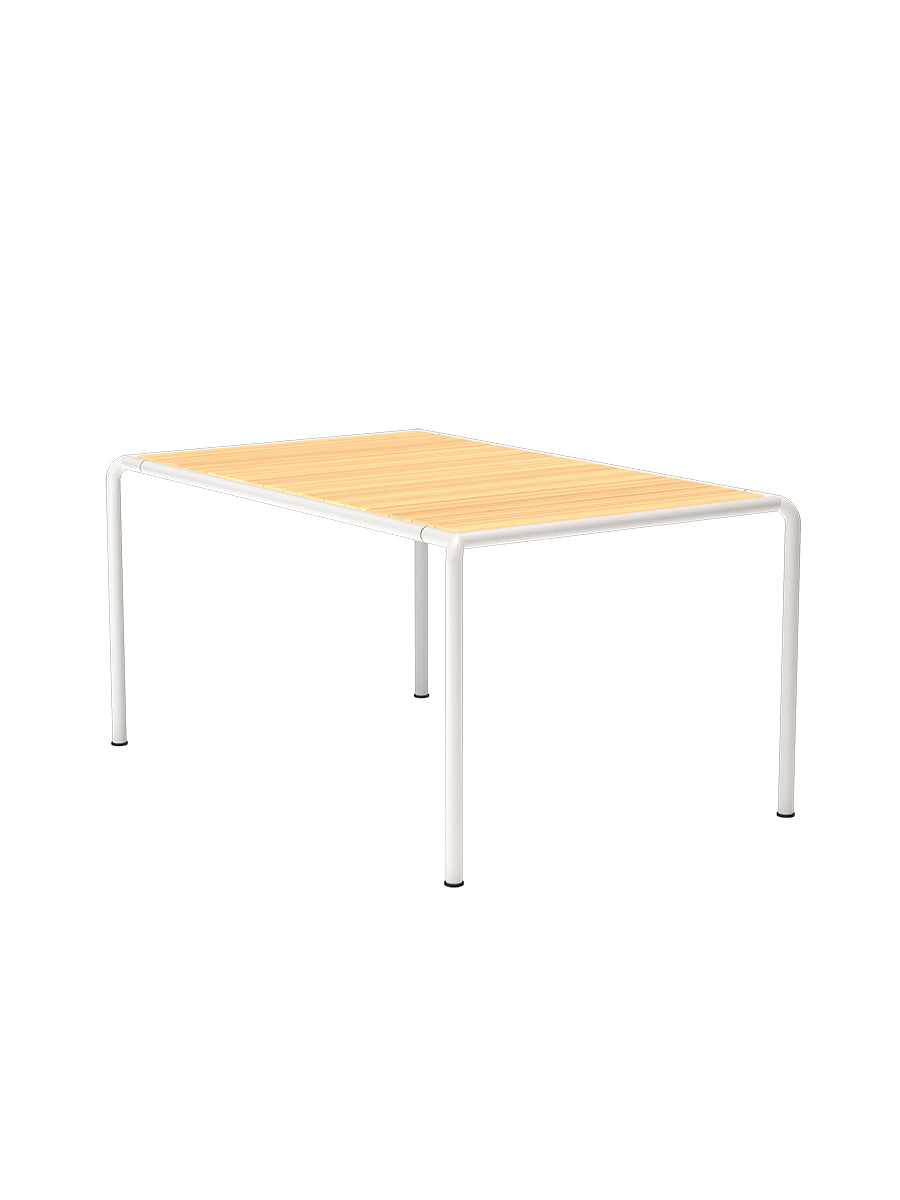 Avanti Matbord 153 x 98 cm från Houe - Muted White stel - Furu bordplade - Jacobsen Plus