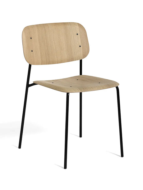Soft Edge matstol, stålben från HAY - Chromed Steel / Black stained - Jacobsen Plus