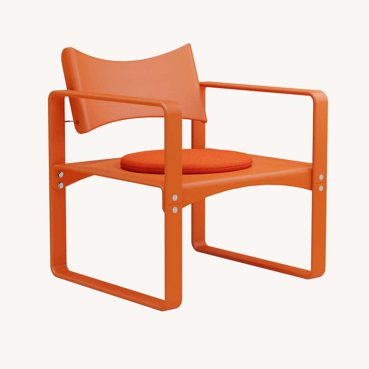 Kudde till Series 270 F fåtölj av Verner Panton - Orange tekstil - Hallingdal 65 590 - Jacobsen Plus