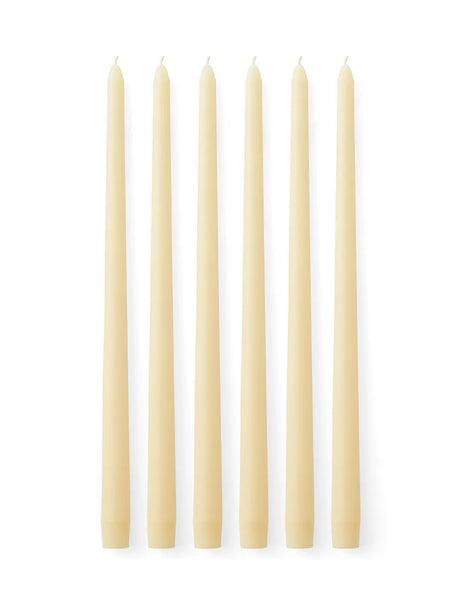 Spire Smooth avsmalnande ljus, set om 6 från Audo Copenhagen - Ivory - Jacobsen Plus