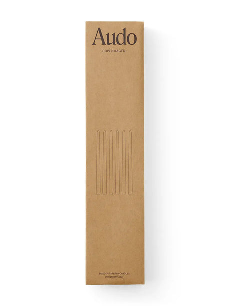Spire Smooth avsmalnande ljus, set om 6 från Audo Copenhagen - Ivory - Jacobsen Plus