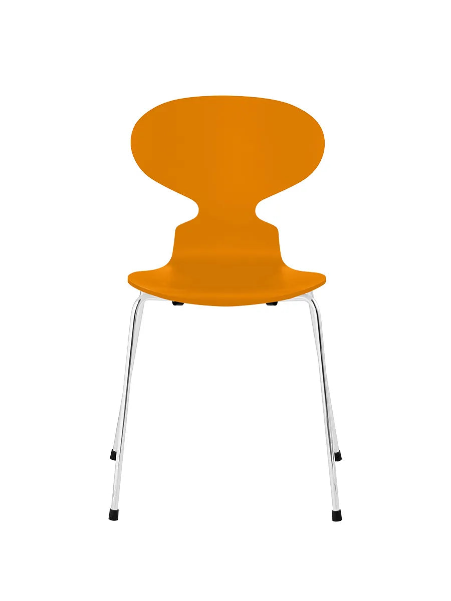 3101 Myren Stol lackad av Arne Jacobsen - Burnt Yellow / Krom - Jacobsen Plus