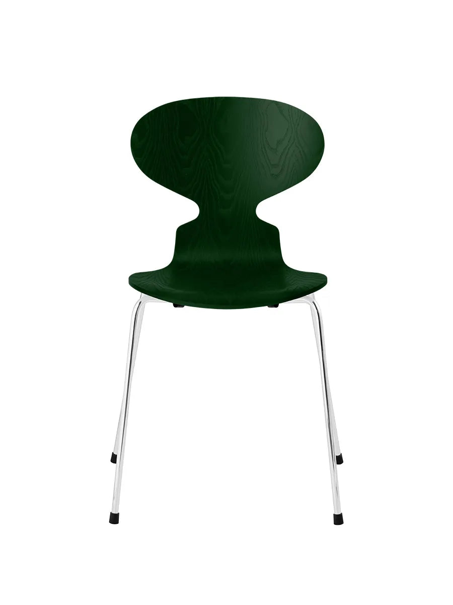 3101 Myren Stol i färgad ask av Arne Jacobsen - Evergreen / Krom - Jacobsen Plus