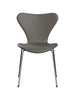 3107 Stol, helklädd Essential-läder lava/krom underrede av Arne Jacobsen