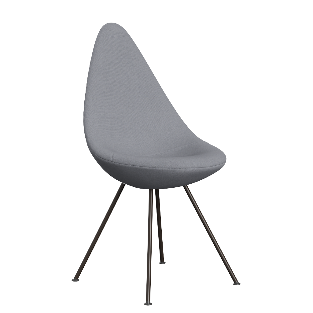 3110 Droppen, helklädd - Brun Brons av Arne Jacobsen - Christianshavn - 1170 Light Grey Uni - Jacobsen Plus