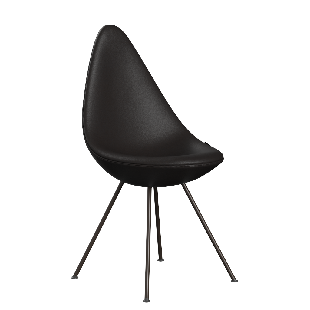 3110 Droppen, helklädd - Brun Brons av Arne Jacobsen - Aura læder - Black Brown - Jacobsen Plus