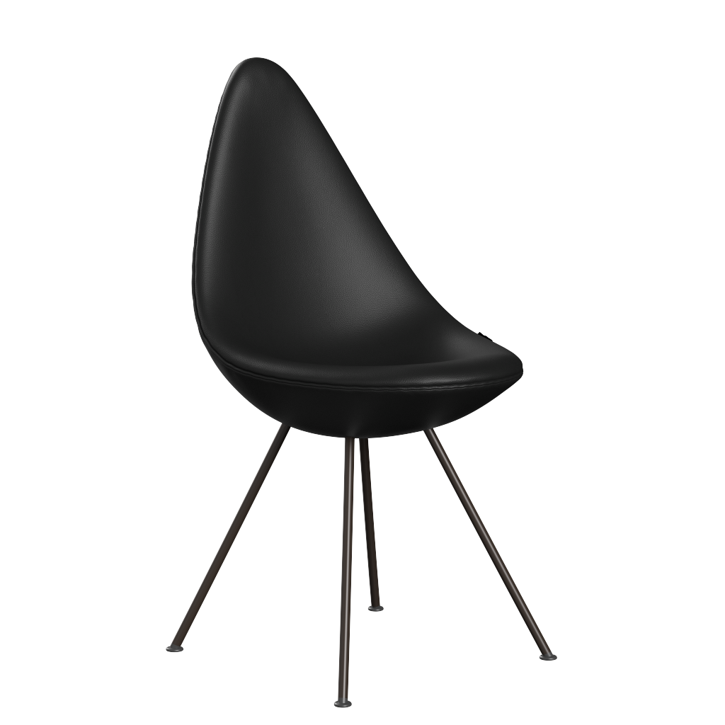 3110 Droppen, helklädd - Brun Brons av Arne Jacobsen - Aura læder - Black - Jacobsen Plus