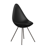 3110 Droppen, helklädd - Brun Brons av Arne Jacobsen - Aura læder - Black - Jacobsen Plus