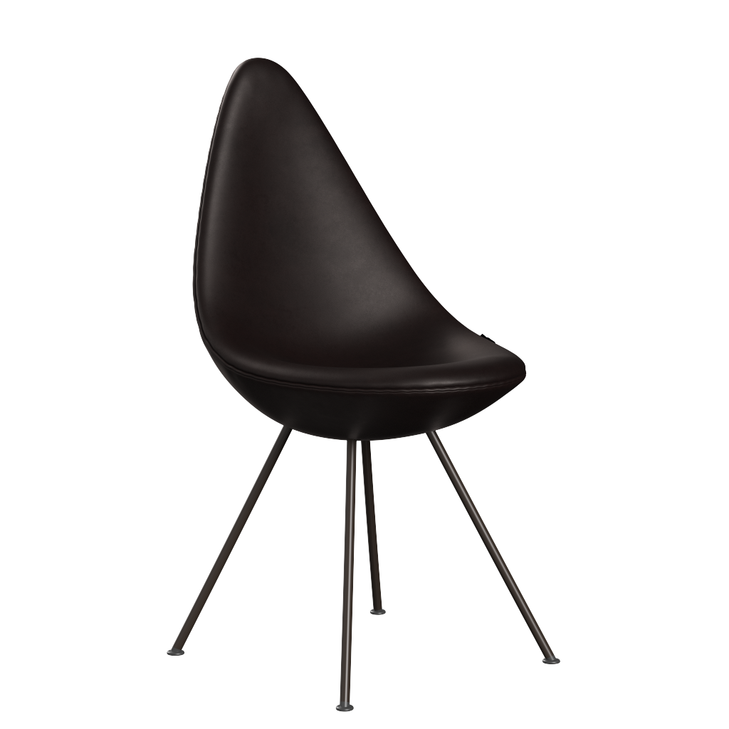 3110 Droppen, helklädd - Brun Brons av Arne Jacobsen - Grace læder - Dark Brown - Jacobsen Plus