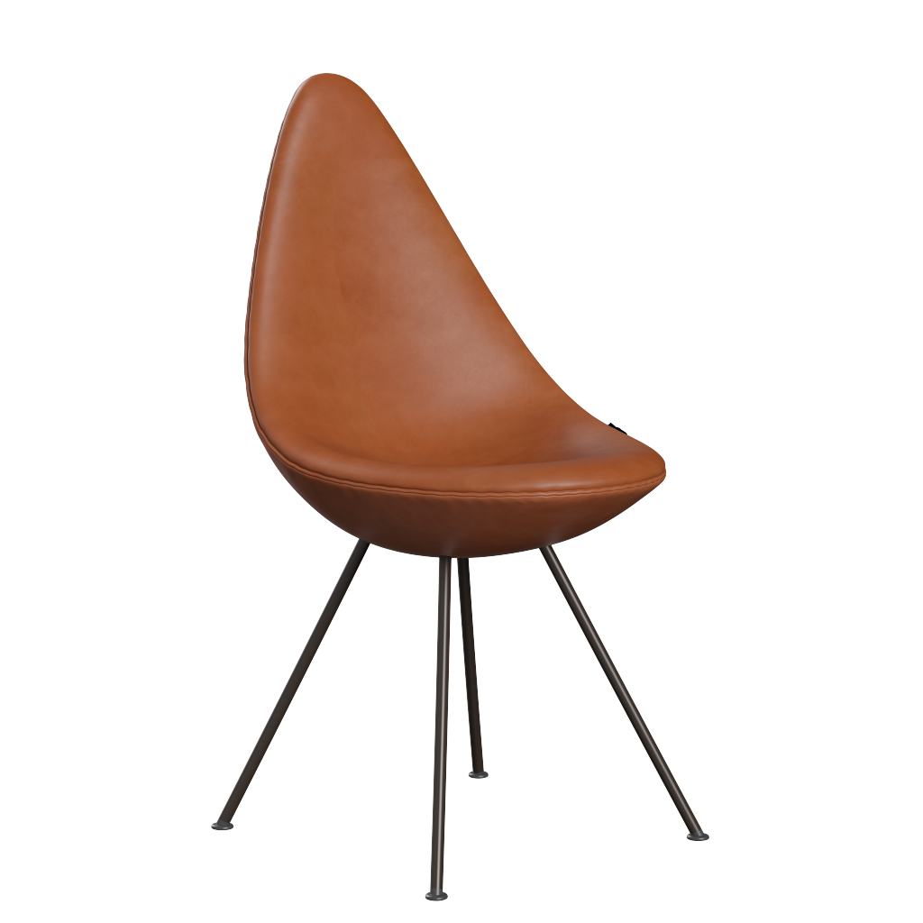 3110 Droppen, helklädd - Brun Brons av Arne Jacobsen - Grace læder - Walnut - Jacobsen Plus