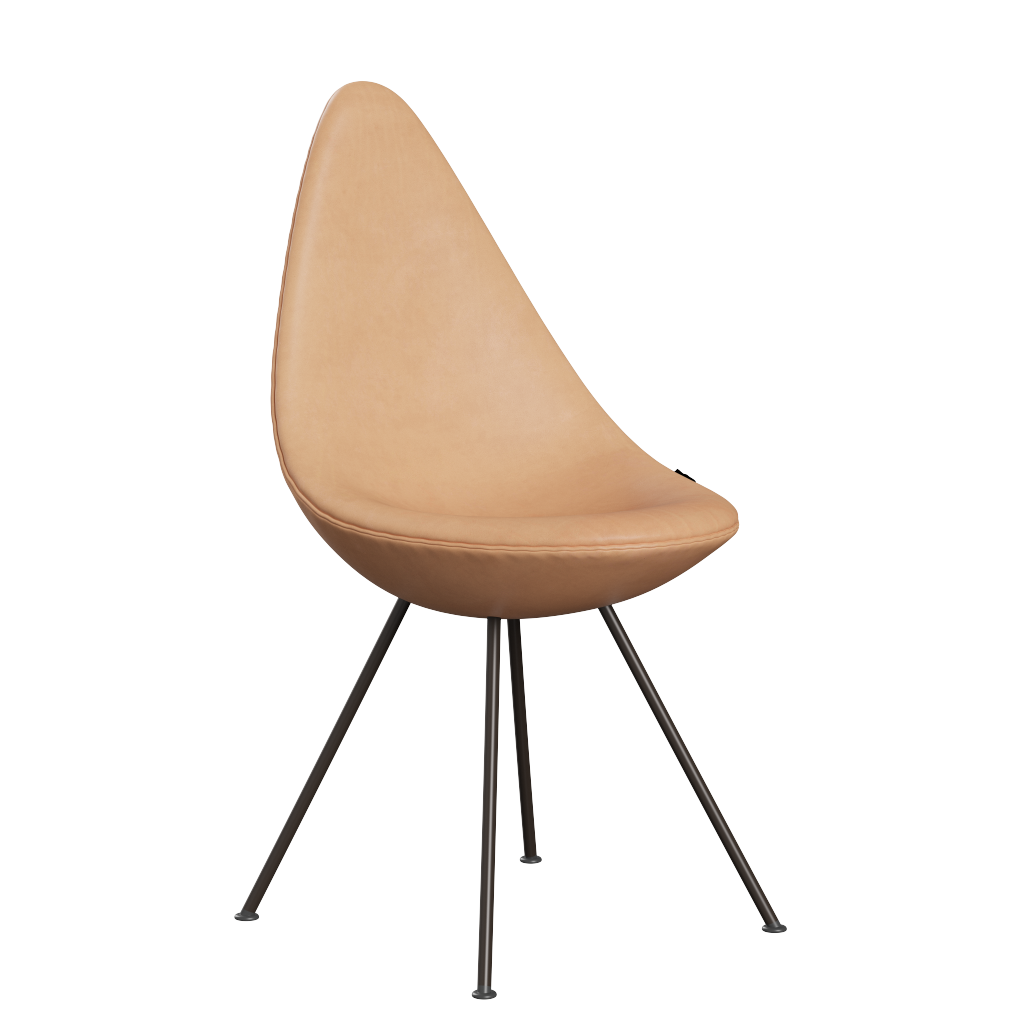 3110 Droppen, helklädd - Brun Brons av Arne Jacobsen - Natural læder - Jacobsen Plus
