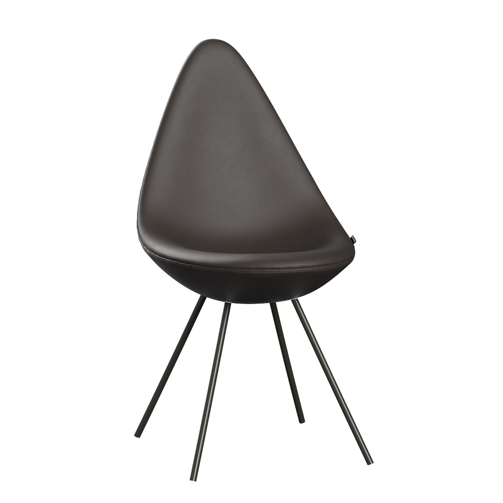 3110 Droppen, helklädd - Brun Brons av Arne Jacobsen - Essential læder - Dark Brown - Jacobsen Plus