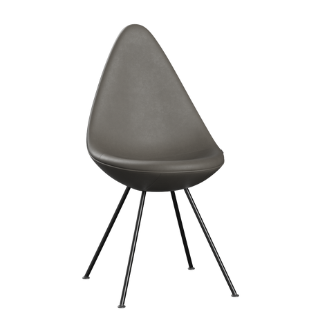 Dråben Black Edition av Arne Jacobsen - Essential læder - Black / Svart stel - Jacobsen Plus