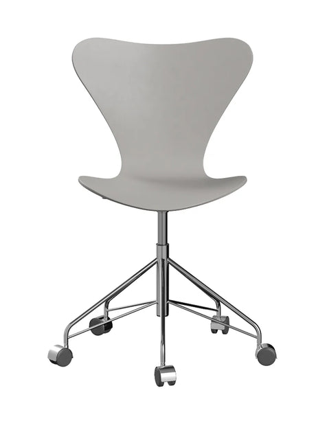 3117 Serie 7 Kontorsstol av Arne Jacobsen - Uden stoppning / Farvet ask / Vit - Jacobsen Plus