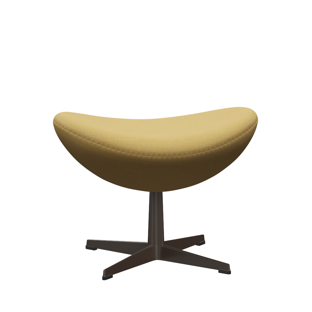 3127 Fotpall till Ägget, stativ i brun brons av Arne Jacobsen - Christianshavn - 1110 Yellow - Jacobsen Plus