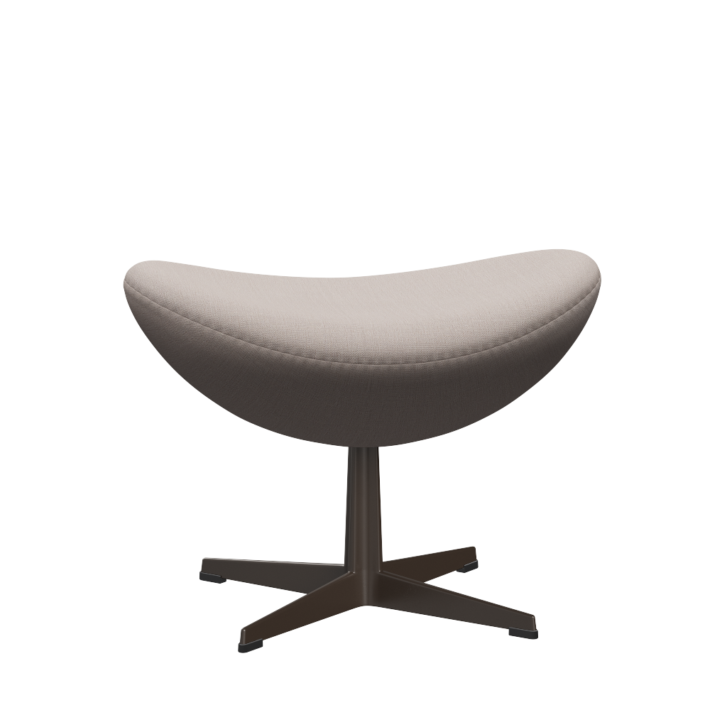 3127 Fotpall till Ägget, stativ i brun brons av Arne Jacobsen - Christianshavn - 1120 Light Beige - Jacobsen Plus