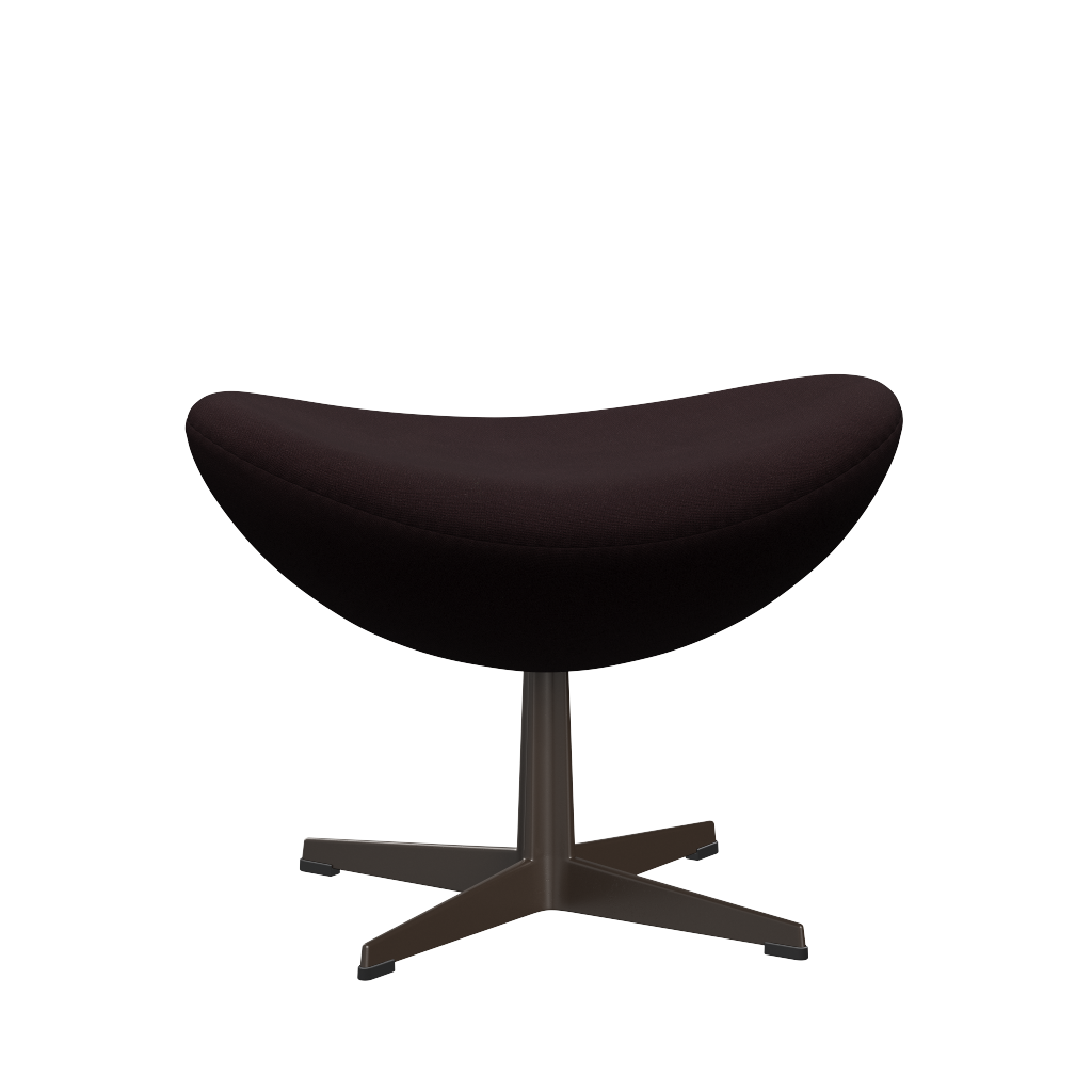 3127 Fotpall till Ägget, stativ i brun brons av Arne Jacobsen - Christianshavn - 1142 Dark Red Uni - Jacobsen Plus