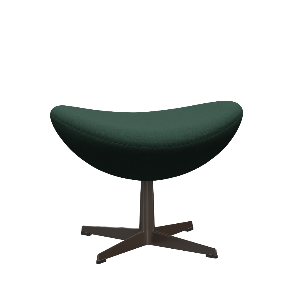 3127 Fotpall till Ägget, stativ i brun brons av Arne Jacobsen - Christianshavn - 1160 Dark Green Uni - Jacobsen Plus